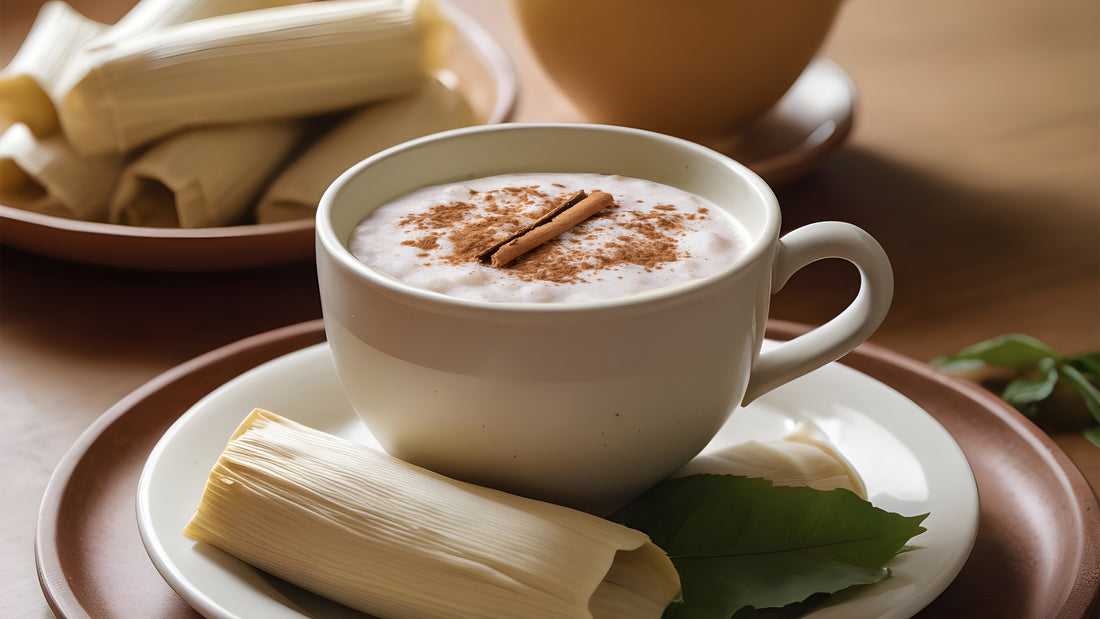 Atole de arroz con coco